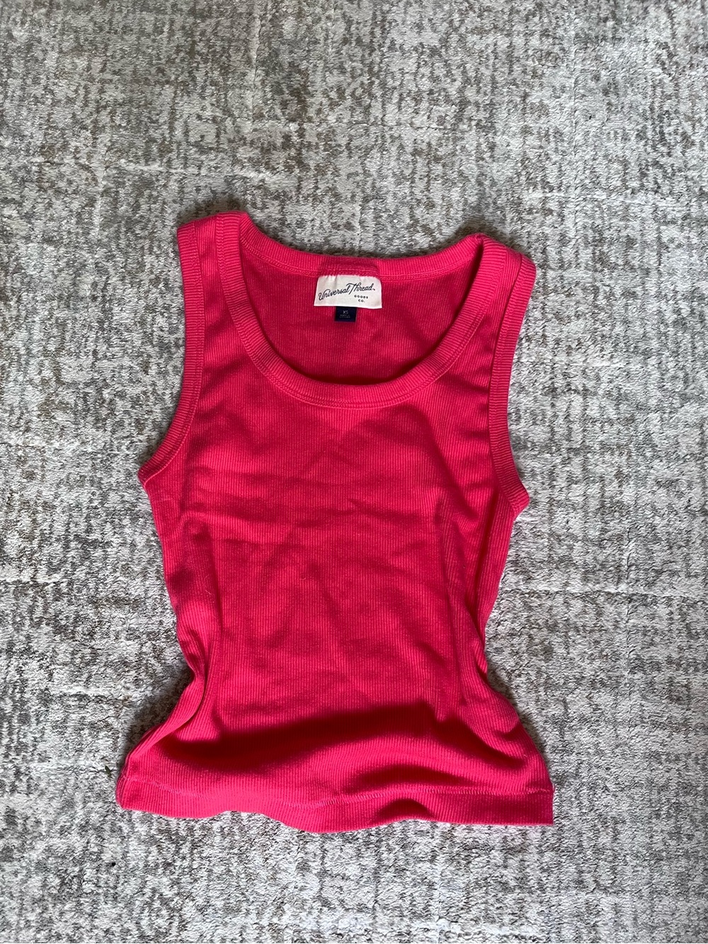 Universal Thread Bright Hot Pink Ribbed Tank
